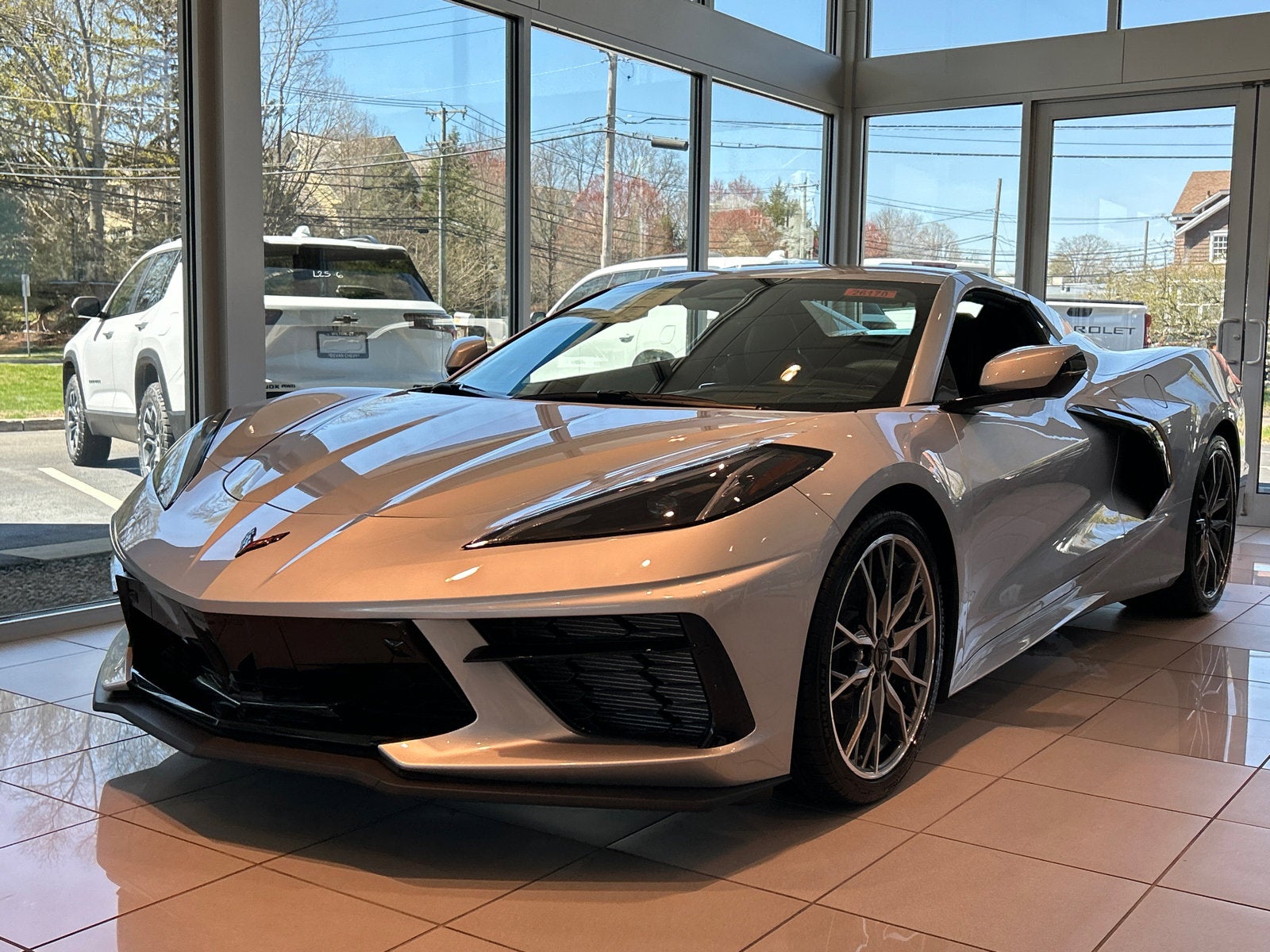 2026 Chevrolet Corvette Stingray 2LT in Blade Silver Metallic — front three-quarter view