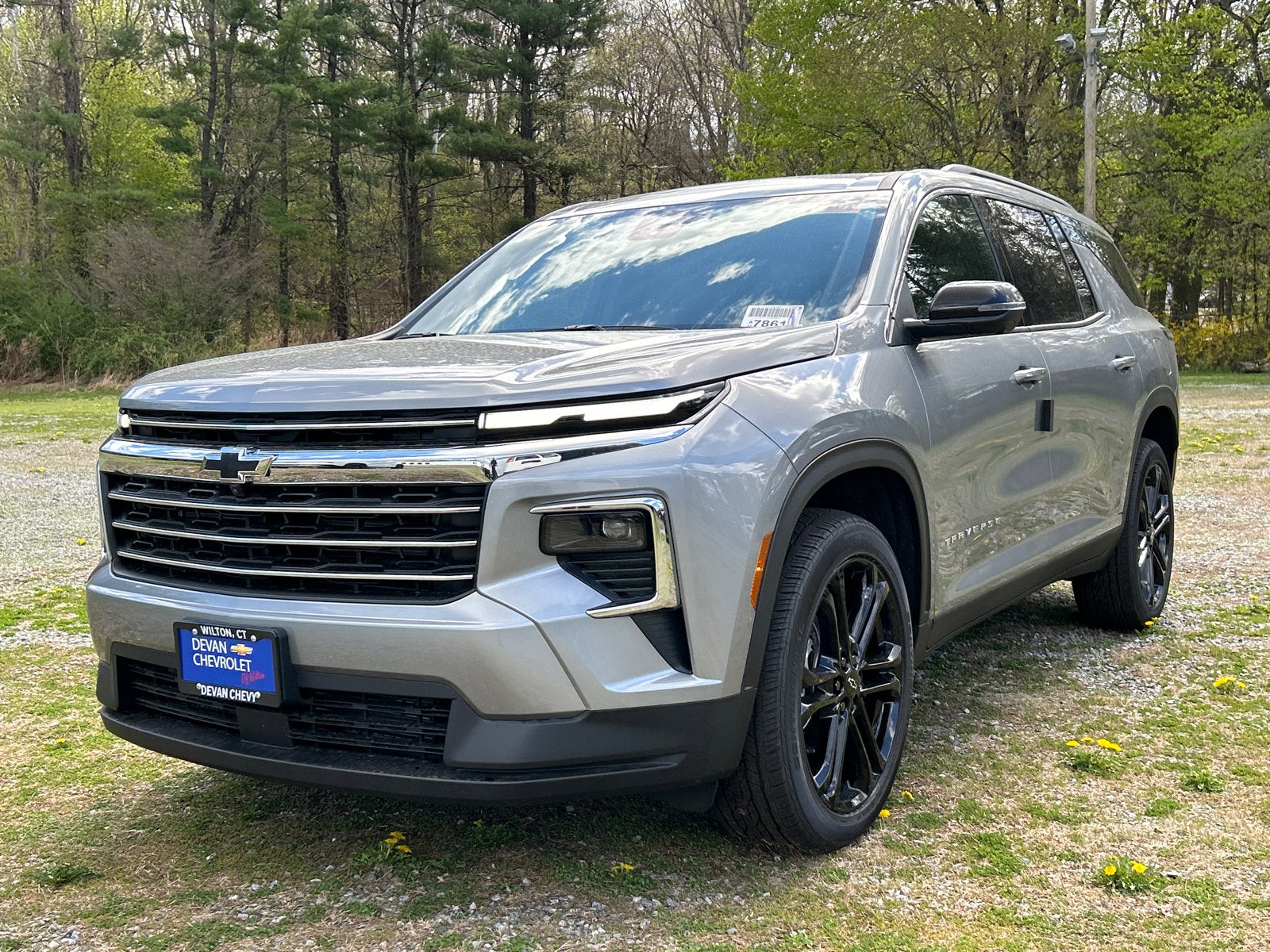 2026 Chevrolet Traverse LT in Sterling Gray Metallic — front three-quarter view