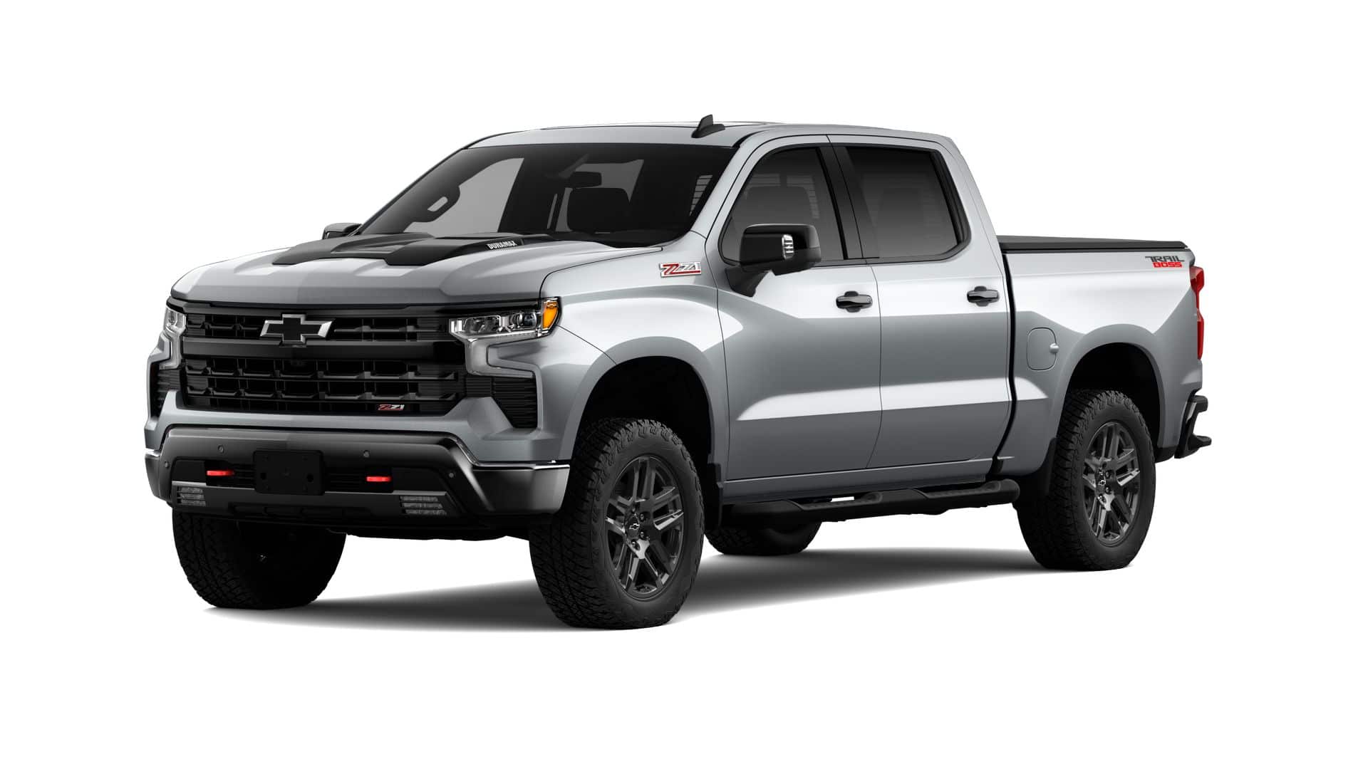 2026 Chevrolet Silverado 1500 LT Trail Boss in Sterling Gray Metallic — front three-quarter view