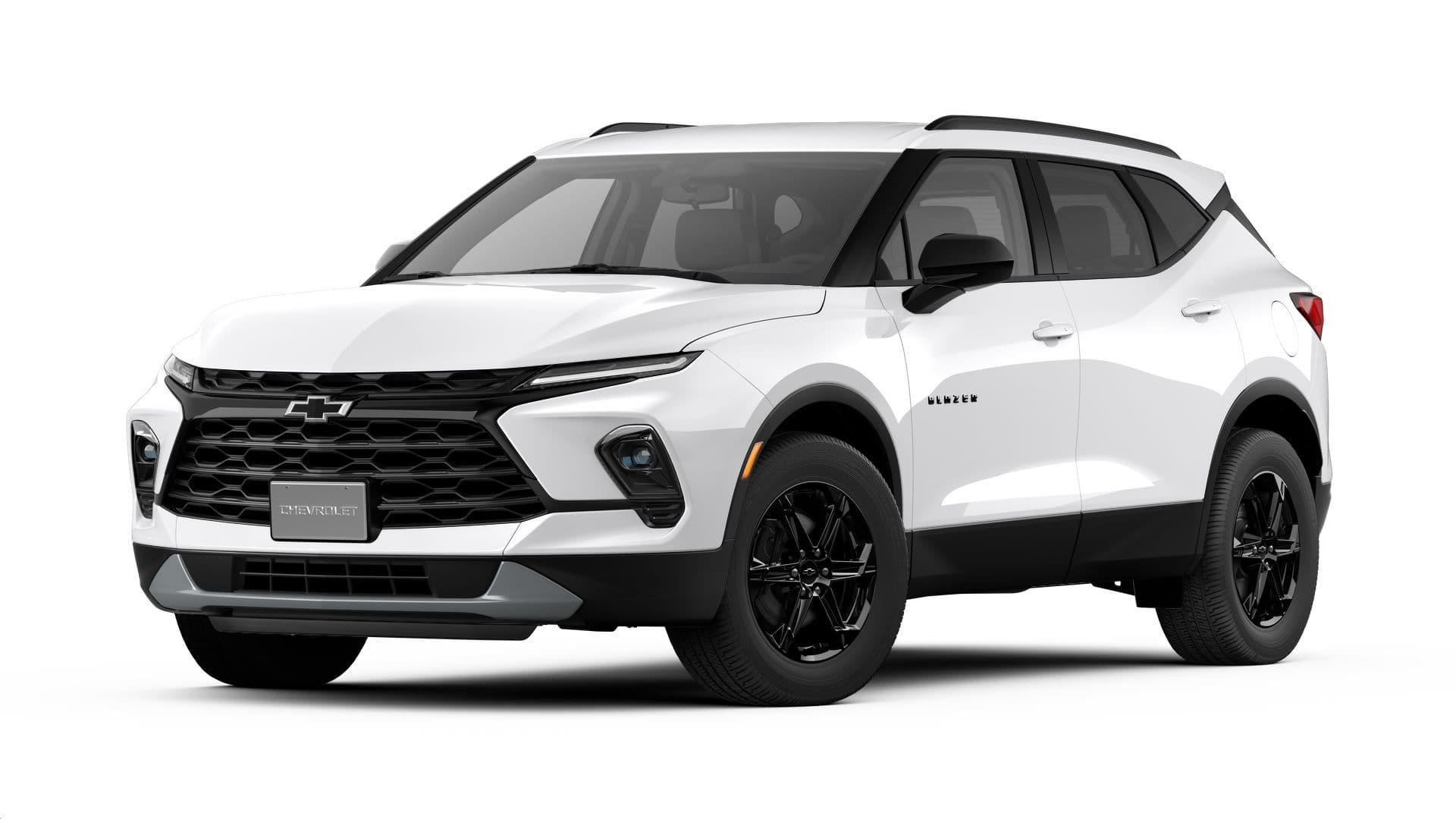 2026 Chevrolet Blazer 2LT in Summit White — front three-quarter view